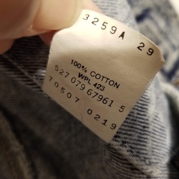 Vintage Levi's Acid Wash Trucker Denim Jean Jacket - Picture 9 of 9